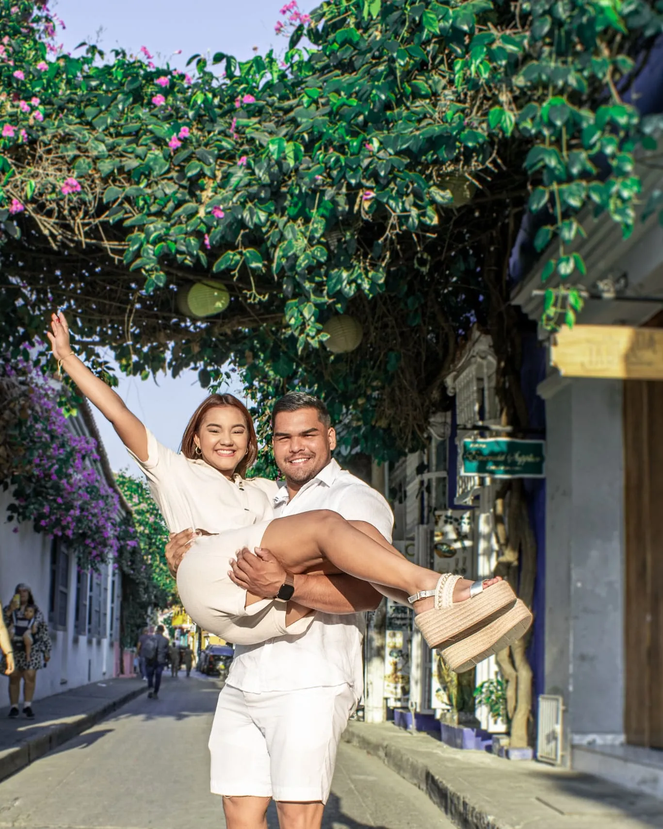 Sesión romántica fotógrafa Cartagena Colombia